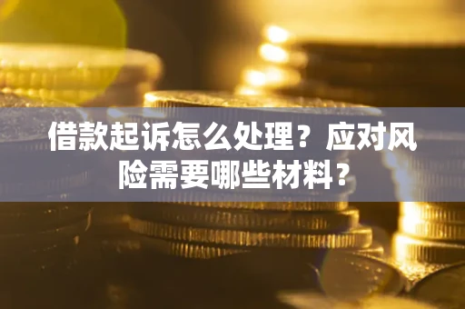 北京借款起诉怎么处理？应对风险需要哪些材料？