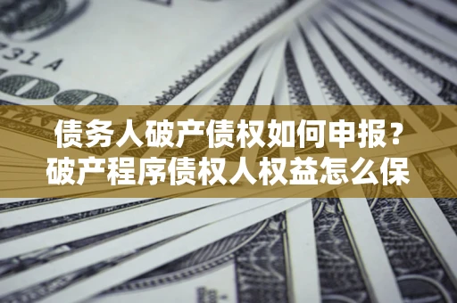 北京债务人破产债权如何申报？破产程序债权人权益怎么保障？