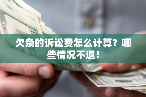 北京欠条的诉讼费怎么计算？哪些情况不退！