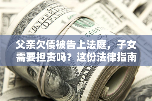 北京父亲欠债被告上法庭，子女需要担责吗？这份法律指南必须看完
