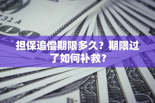 北京担保追偿期限多久？期限过了如何补救？