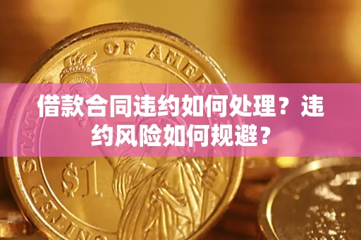 北京借款合同违约如何处理？违约风险如何规避？