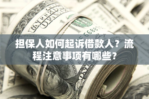 北京担保人如何起诉借款人？流程注意事项有哪些？